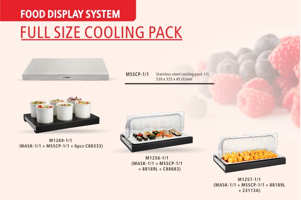 Sunnex Hot Sale Kylning Mat Buffet Display