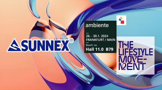 Välkommen till 2024 AMBIENTE, FRANKFURT SUNNEX BOOTH