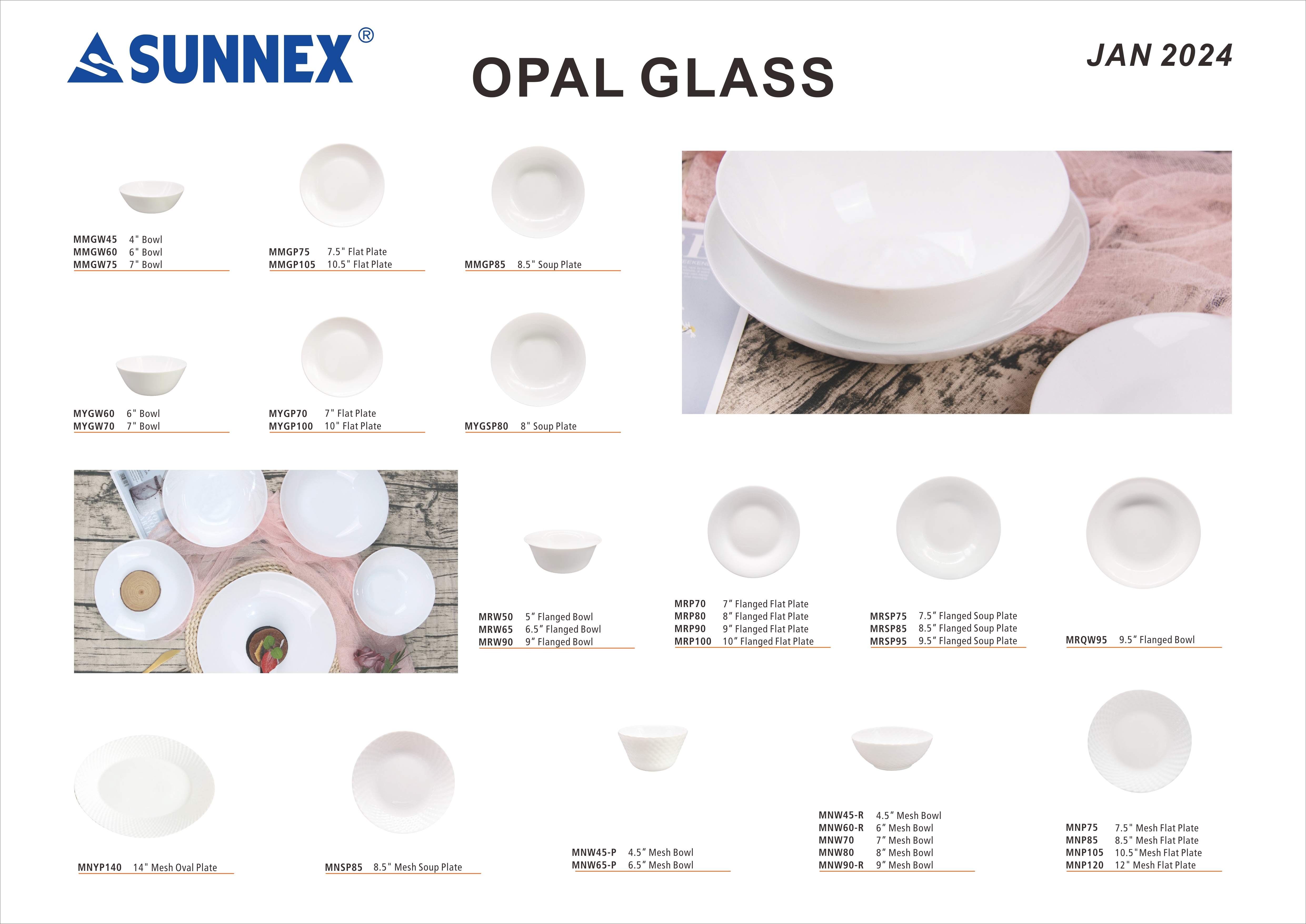 SUNNEX NYTT OPAL GLAS