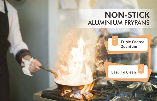 Sunnex icke-stick aluminium fryper