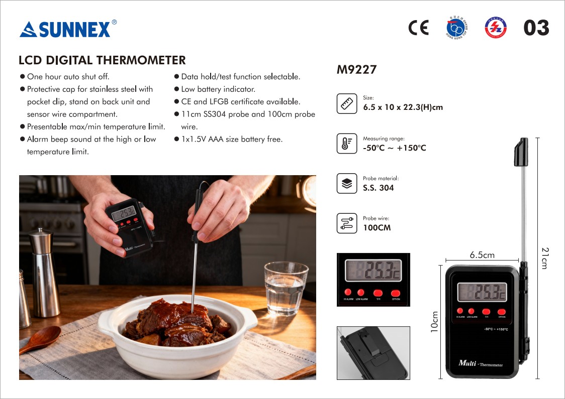 SUNNEX LCD digital termometer