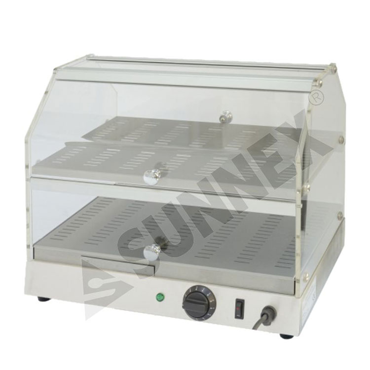 Kommersiell 2 rack elektrisk Hot Display Case